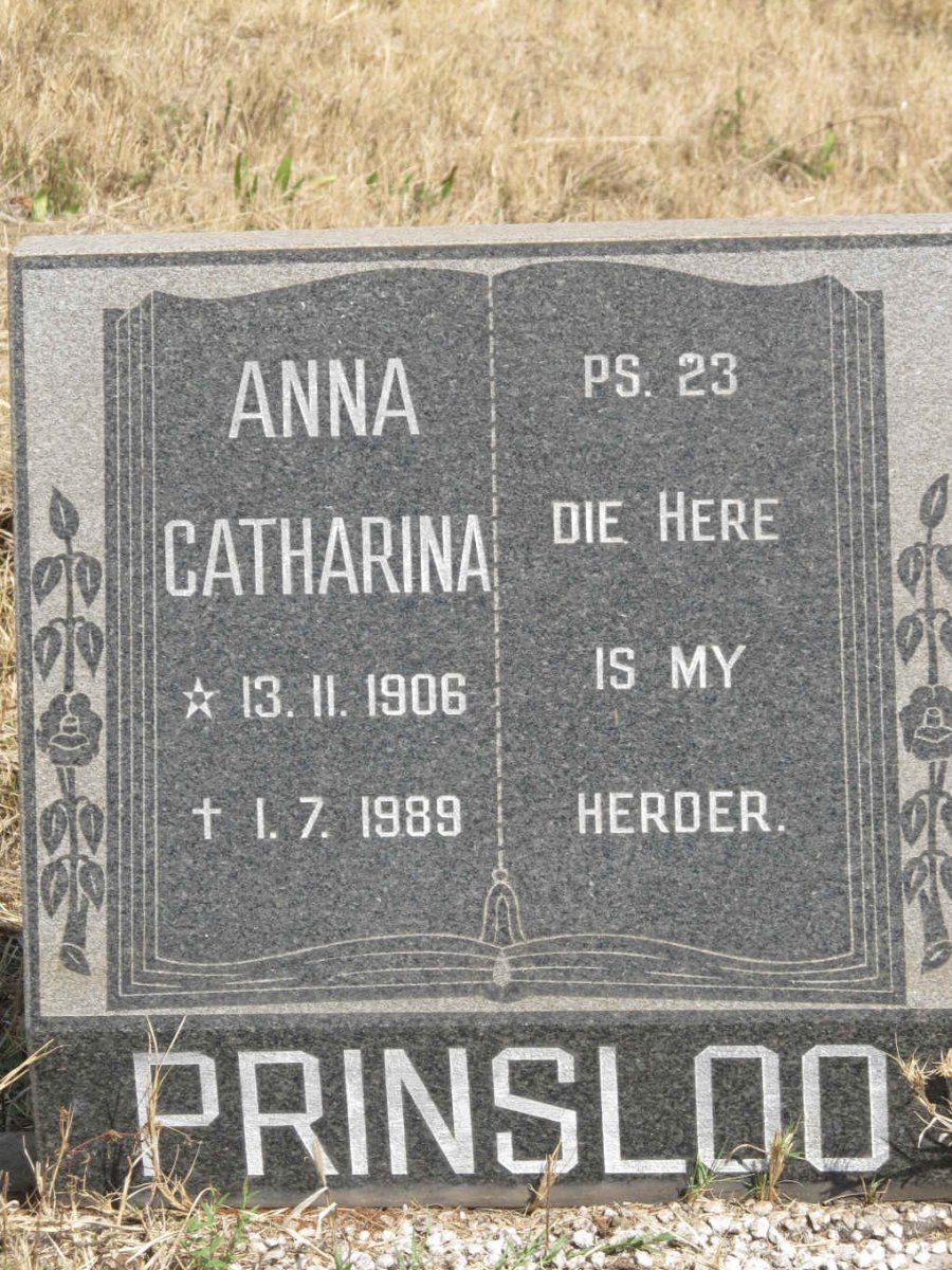 PRINSLOO Anna Catharina 1906-1989