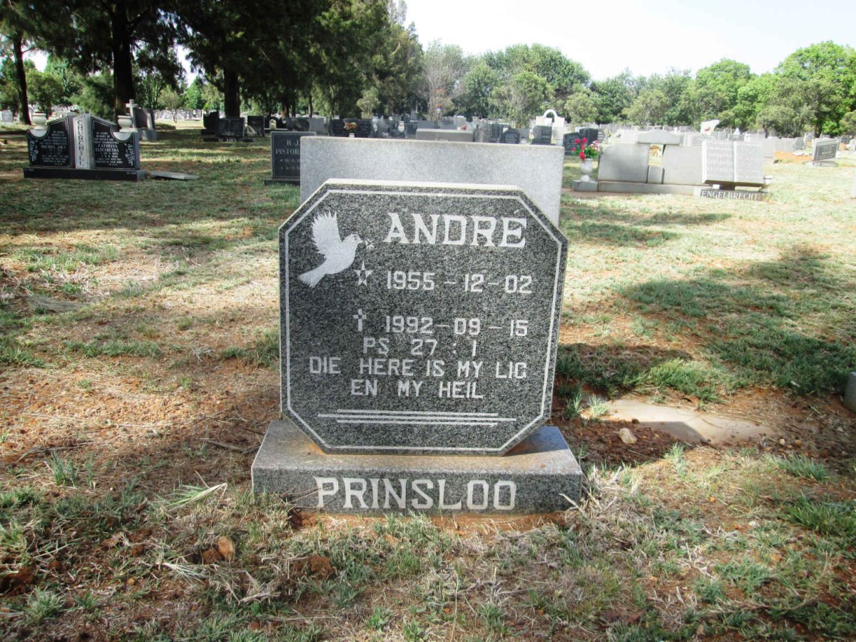 PRINSLOO André 1955-1992