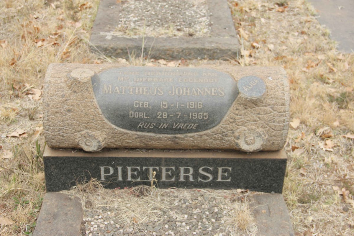 PIETERSE Mattheus Johannes 1916-1965