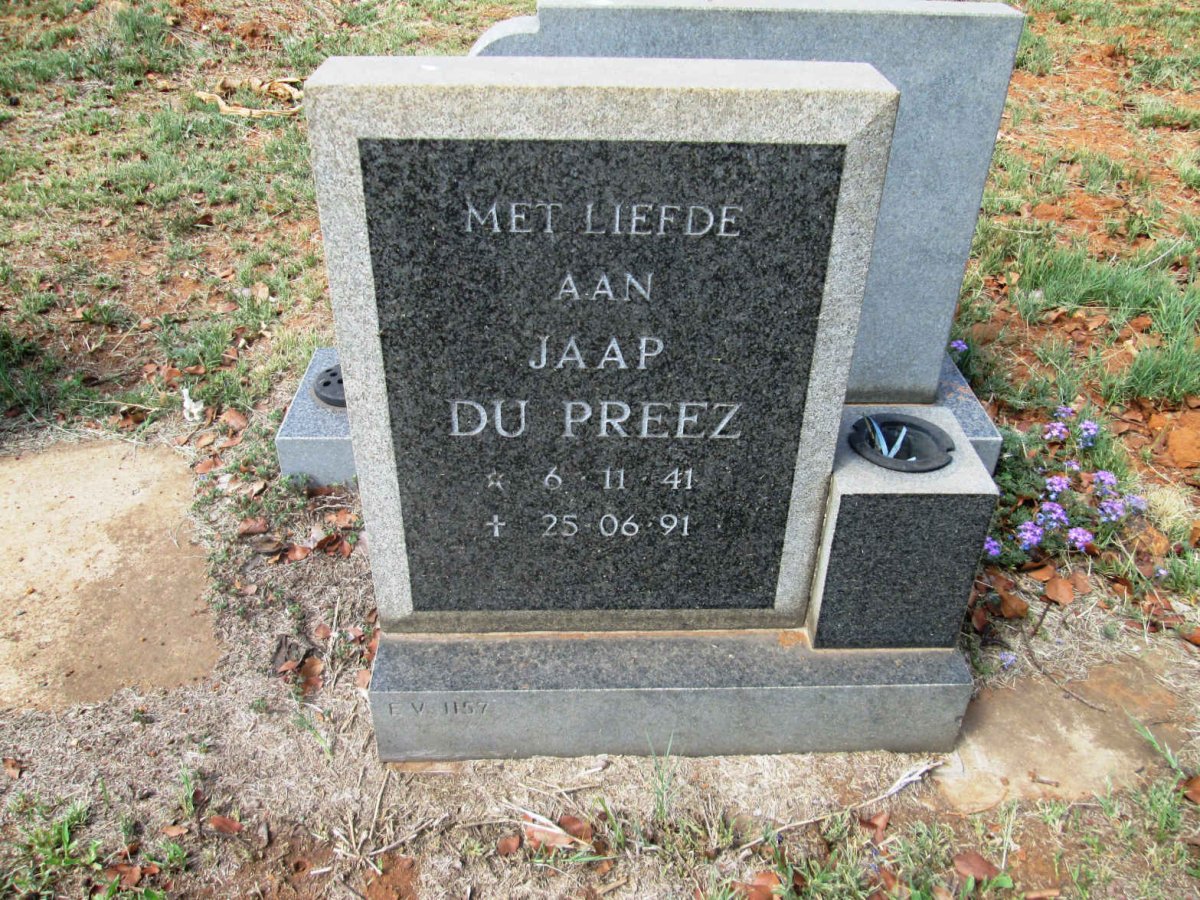 PREEZ Jaap, du 1941-1991