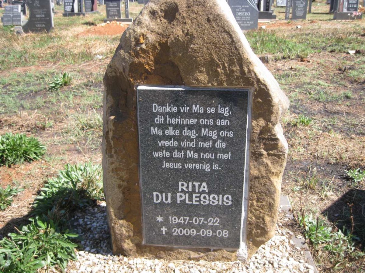 PLESSIS Rita, du 1947-2009