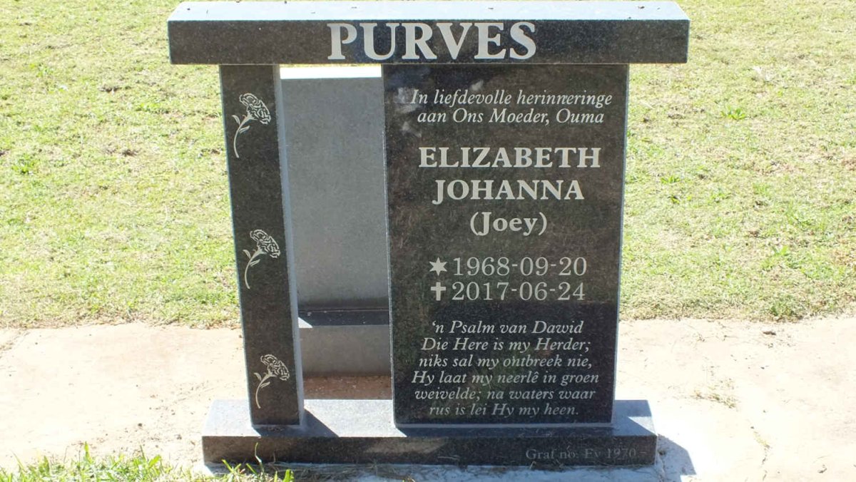 PURVES Elizabeth Johanna 1968-2017