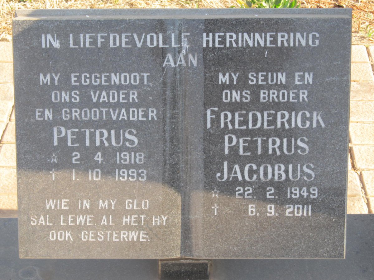 PLESSIS, du  :: VAN DER MERWE_2