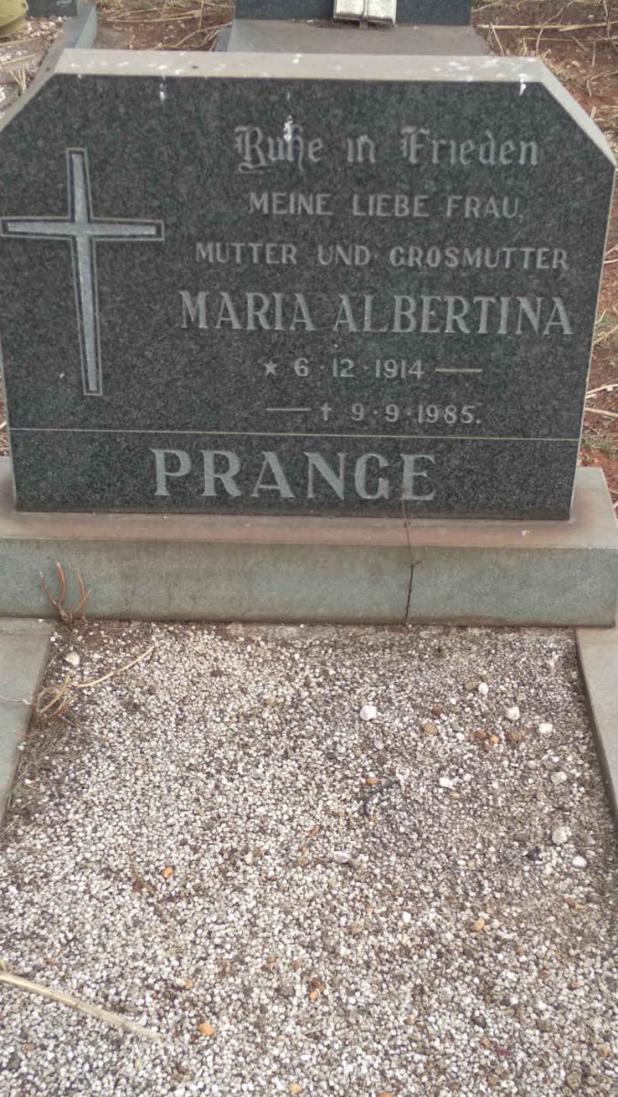 PRANGE Maria Albertina 1914-1985