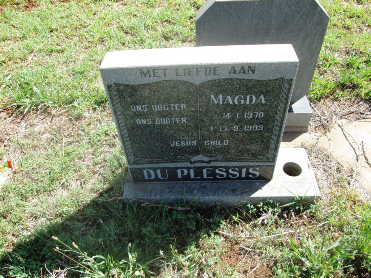 PLESSIS Magda, du 1970-1993