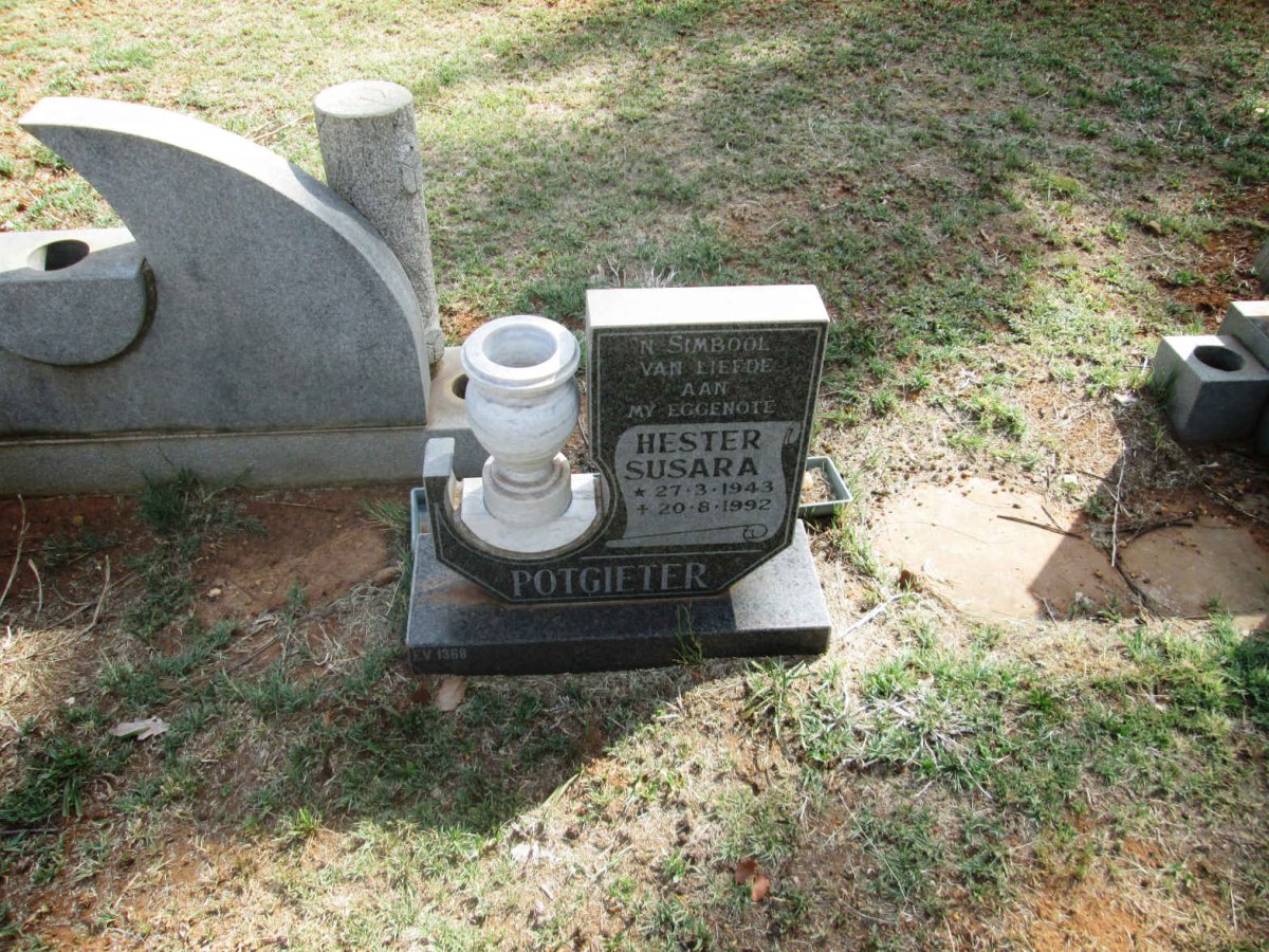 POTGIETER Hester Susara 1943-1992