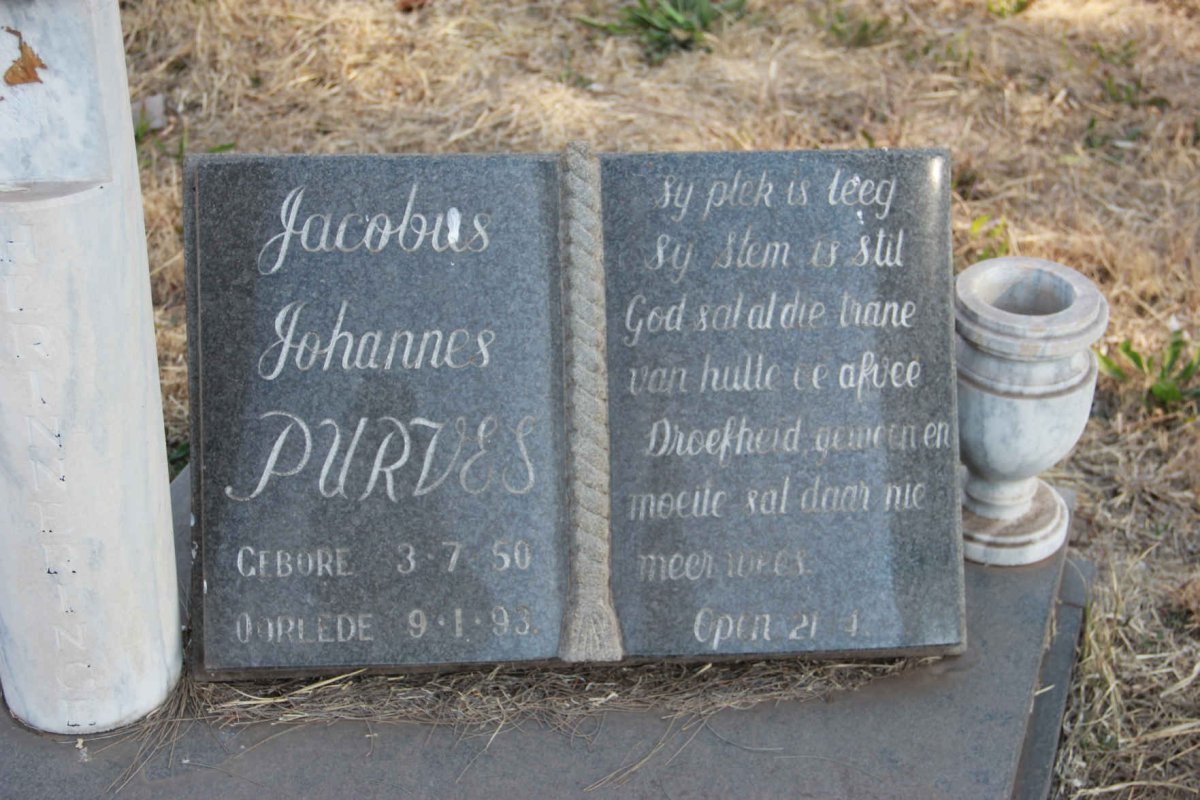PURVES Jacobus Johannes 1950-1993
