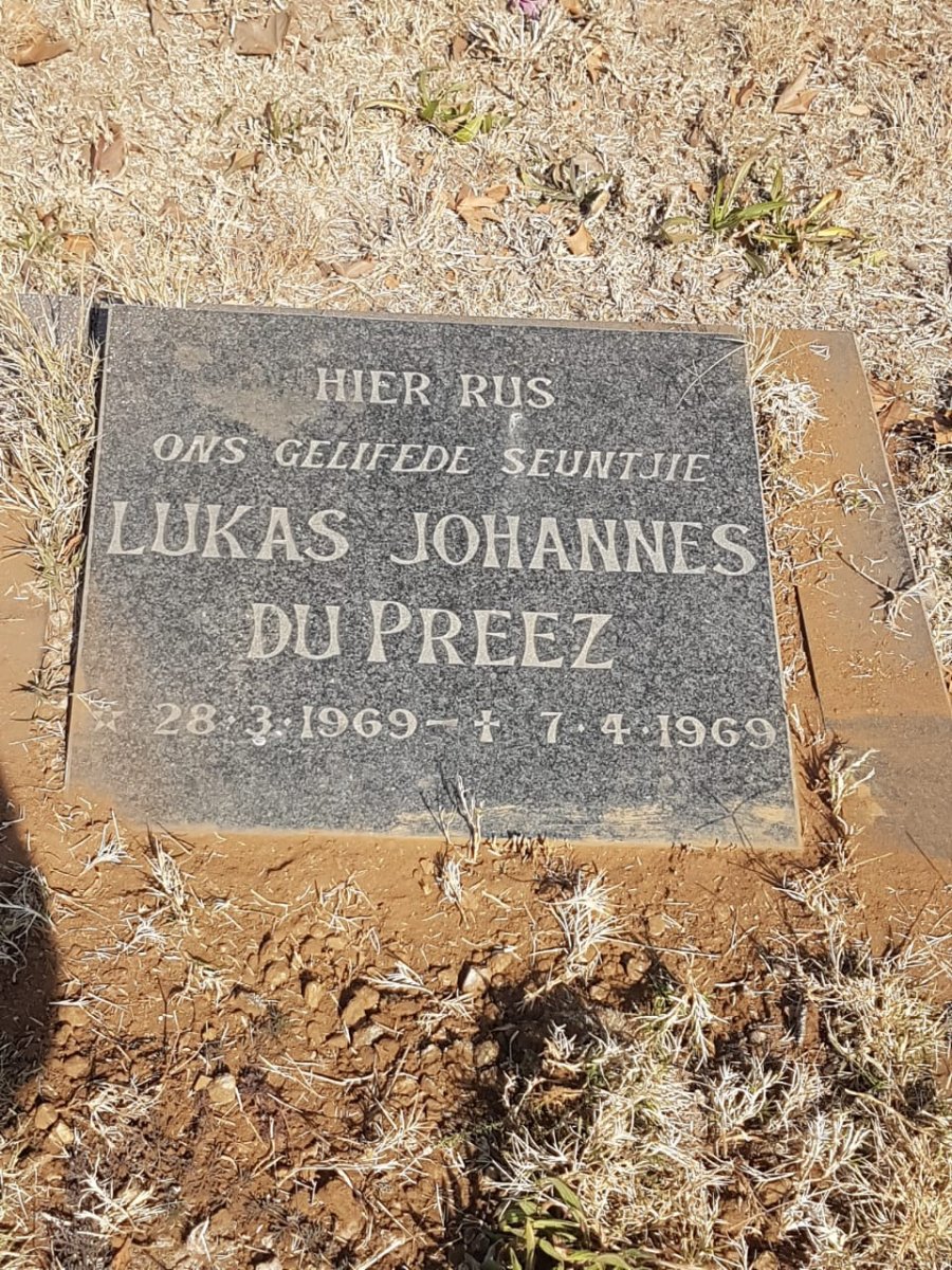 PREEZ Lukas Johannes, du 1969-1969