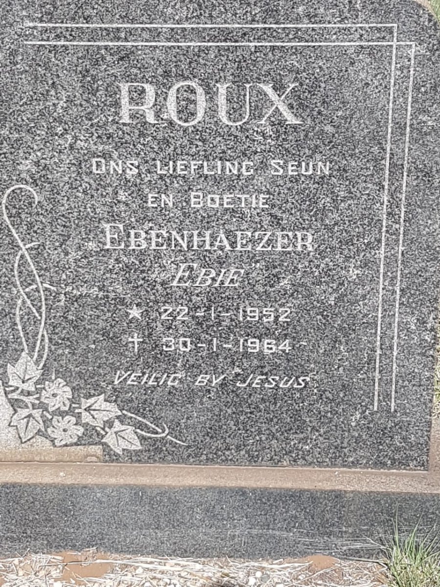 ROUX Ebenhaezer 1952-1964