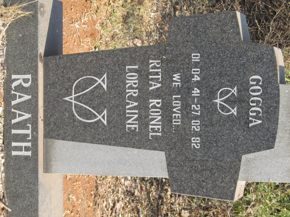 RAATH Rita Ronel Lorraine 1941-1982