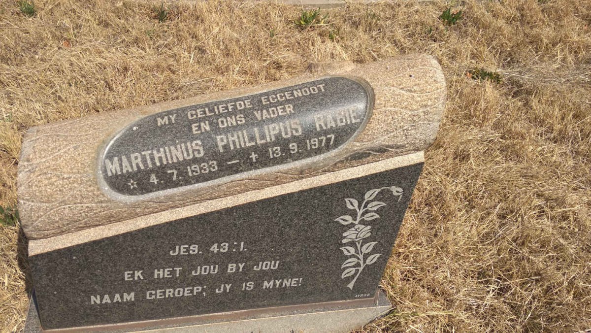 RABIE Marthinus Phillipus 1933-1977