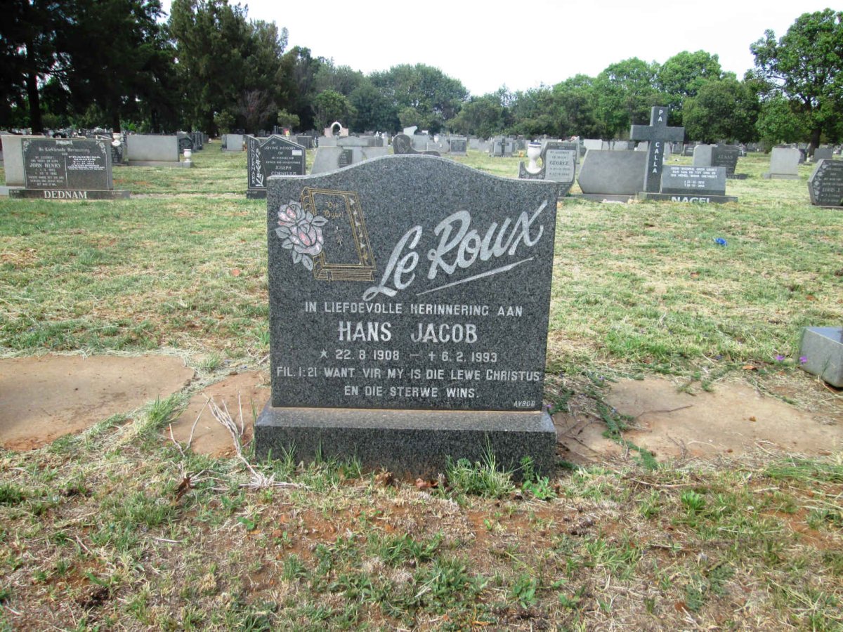 ROUX Hans Jacob, le 1908-1993