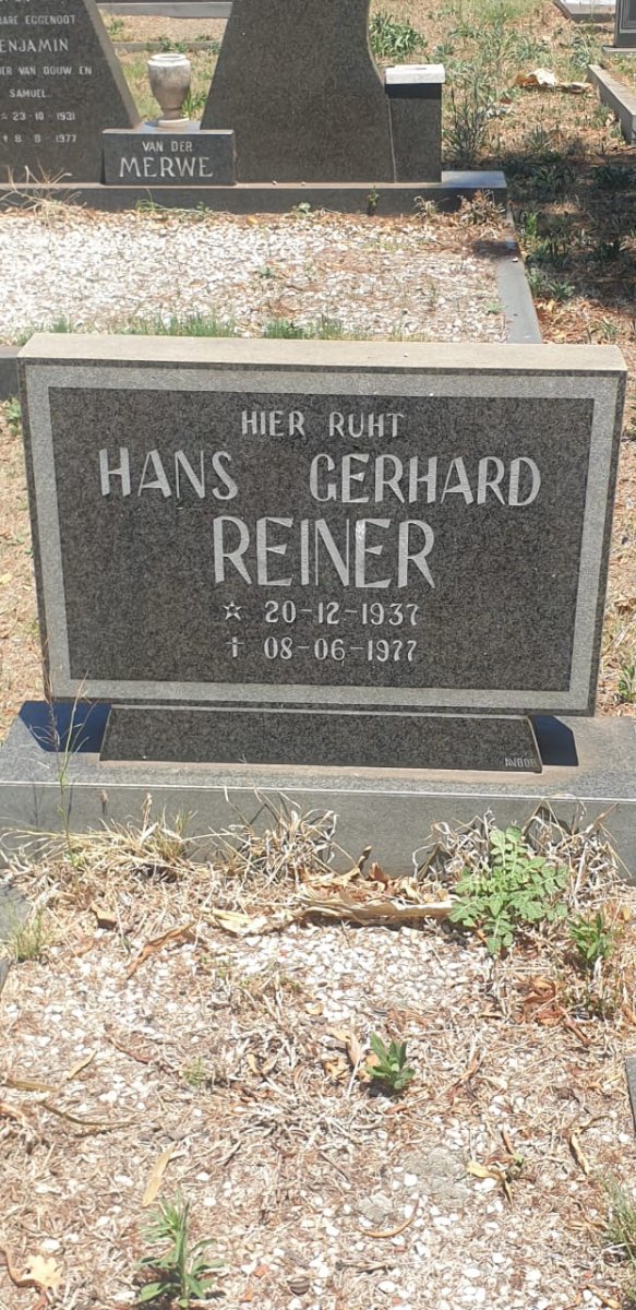 REINER Hans Gerhard 1937-1977