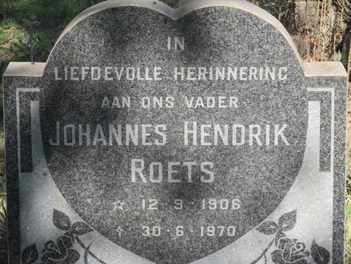 ROETS Johannes Hendrik 1906-1970