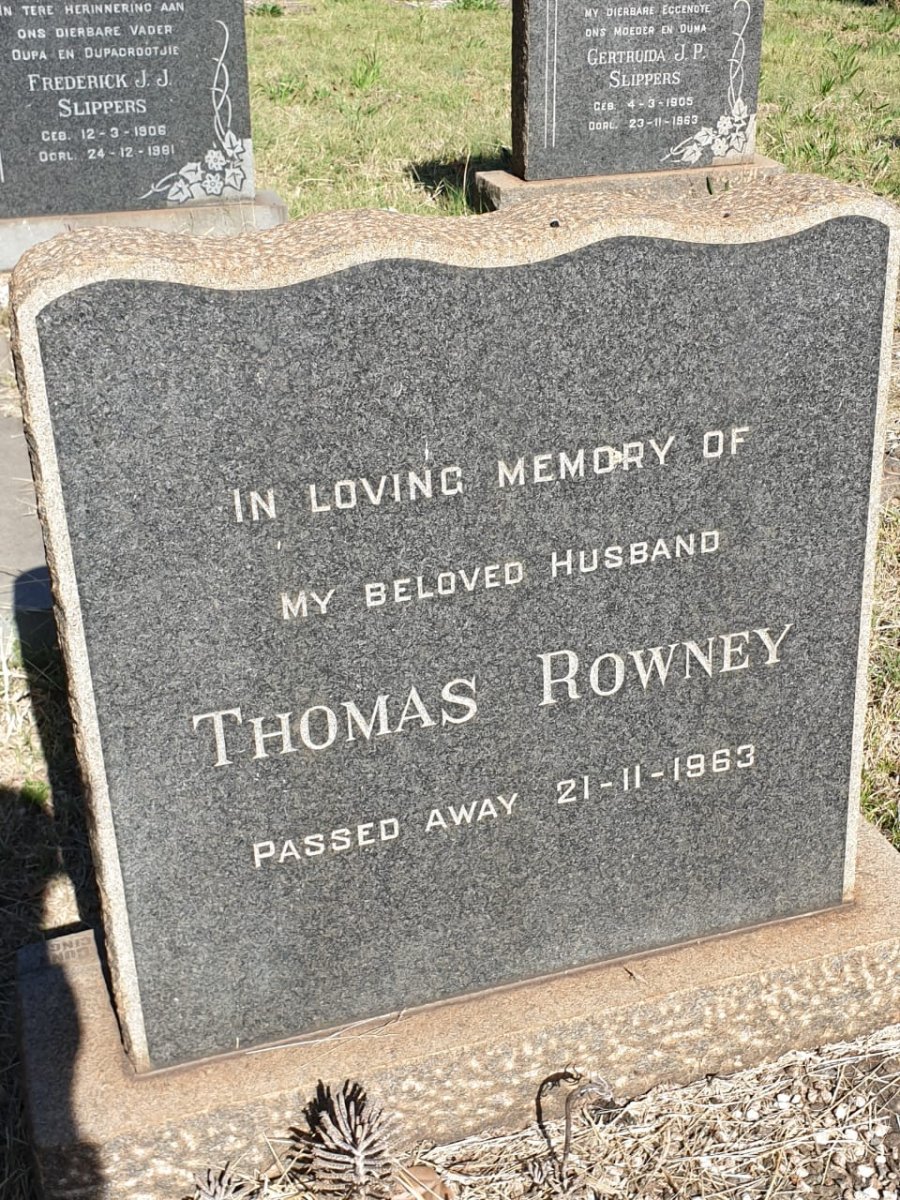 ROWNEY Thomas -1963