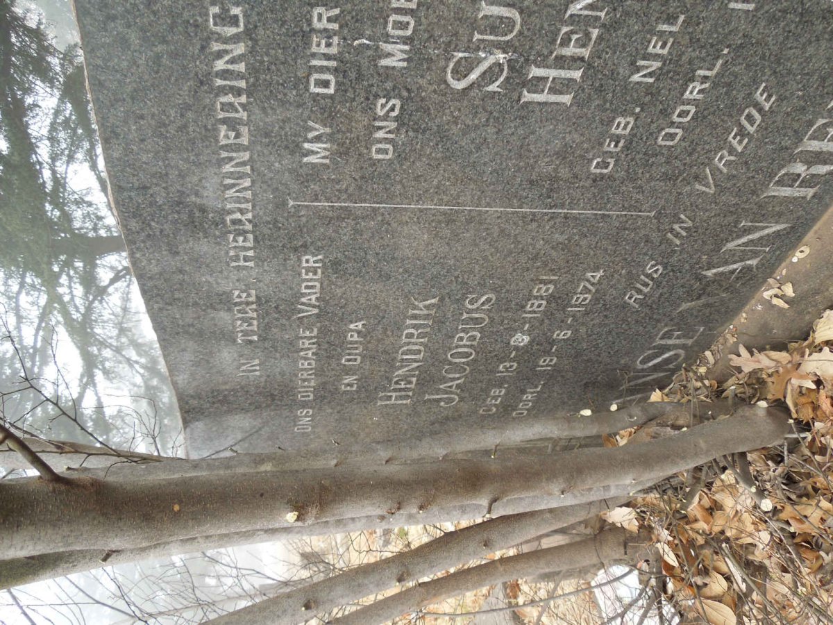 RENSBURG Hendrik Jacobus, Janse van 1881-1974 &amp; Susanna Hendrina 1888-1965