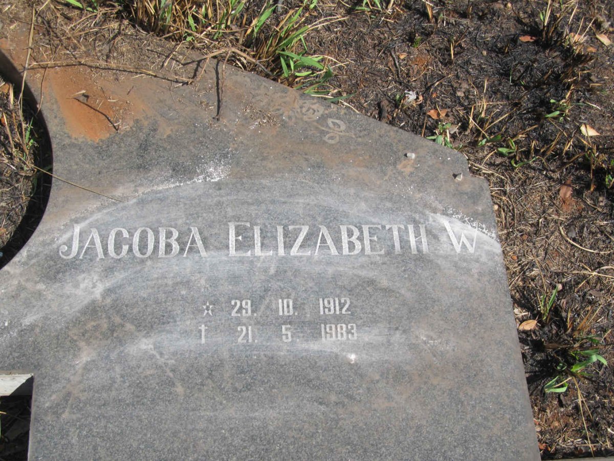 ROBBERTS Coenraad Frederick 1913-1984 &amp; Jacoba Elizabeth 1912-1983