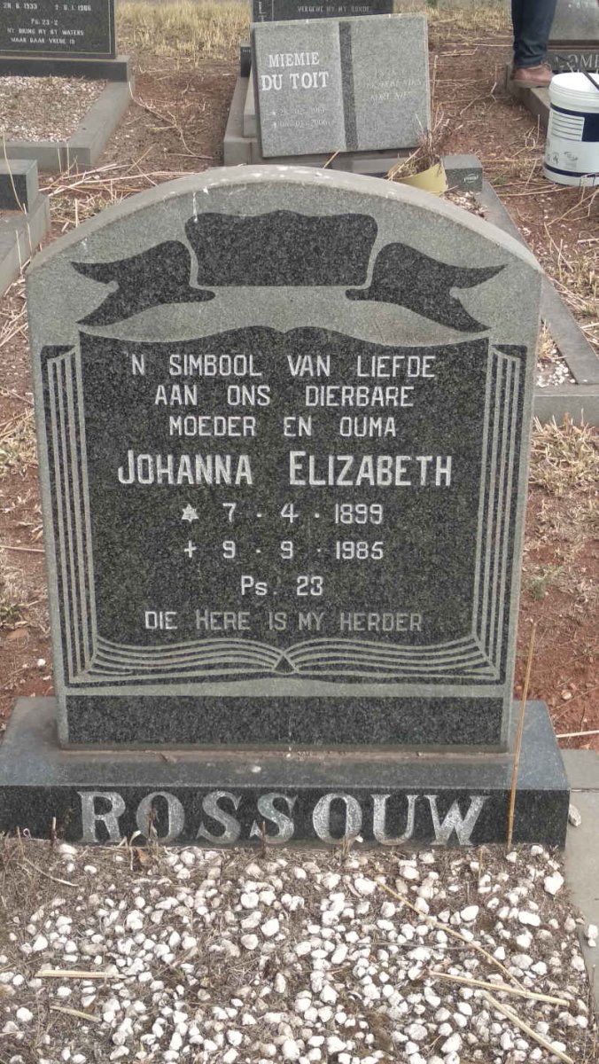 ROSSOUW Johanna Elizabeth 1899-1985