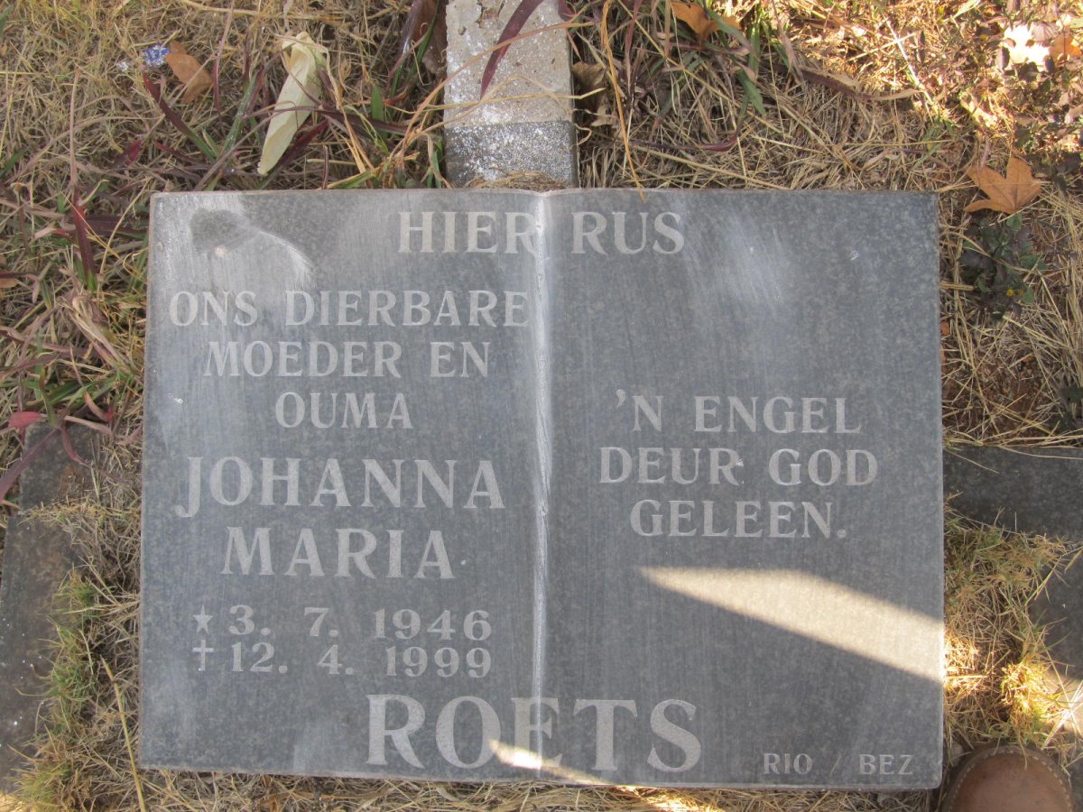 ROETS Johanna Maria 1946-1999
