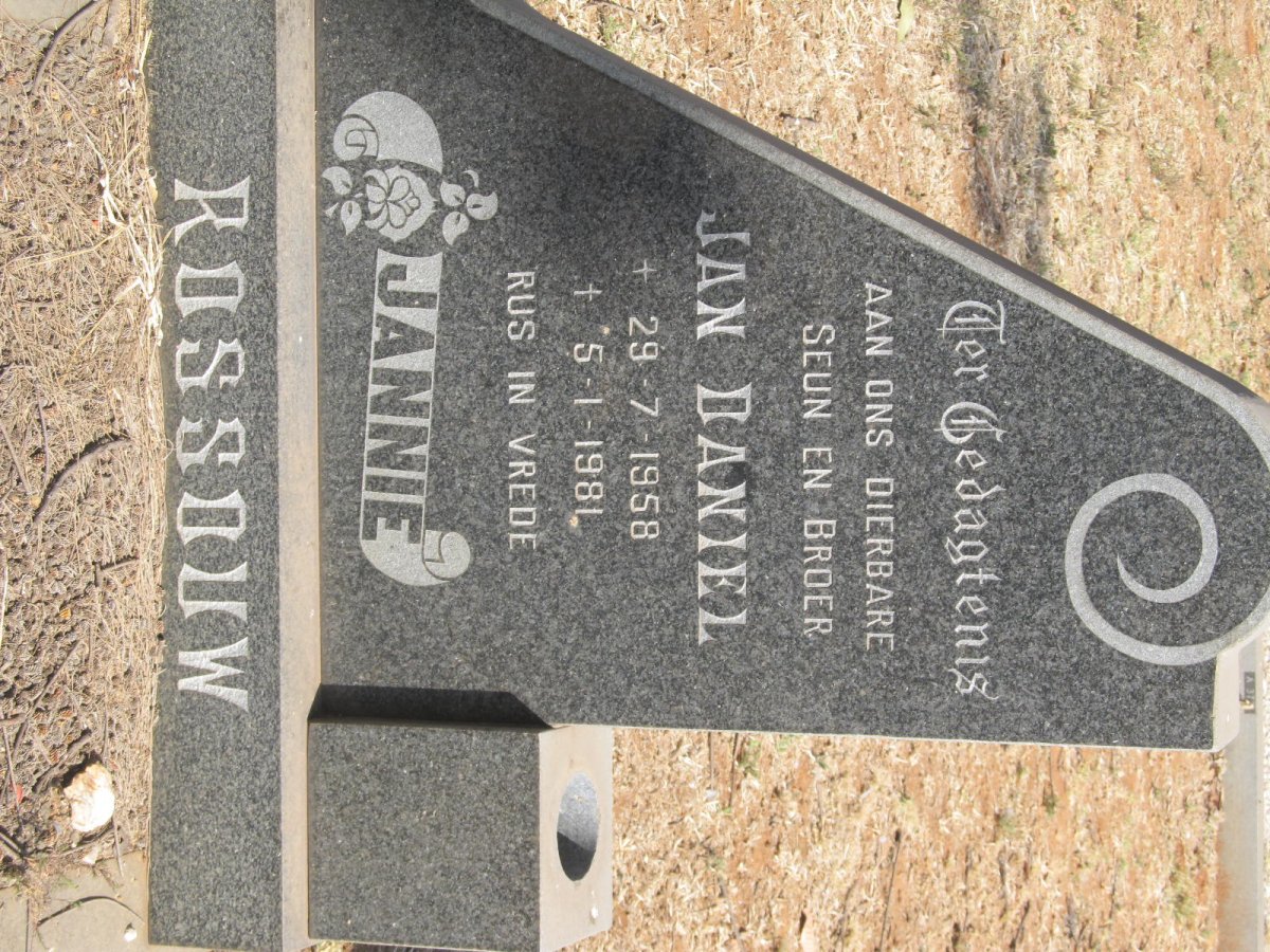ROSSOUW Jan Daniel 1958-1981