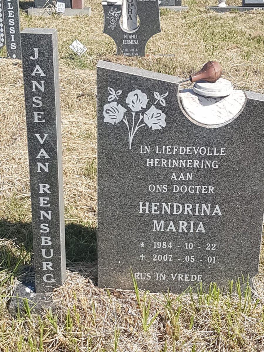 RENSBURG Hendrina Maria, Jansen van 1984-2007