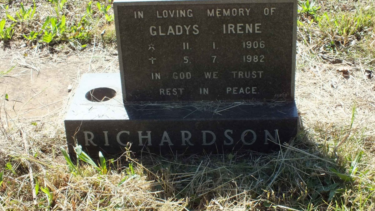 RICHARDSON Gladys Irene 1906-1982