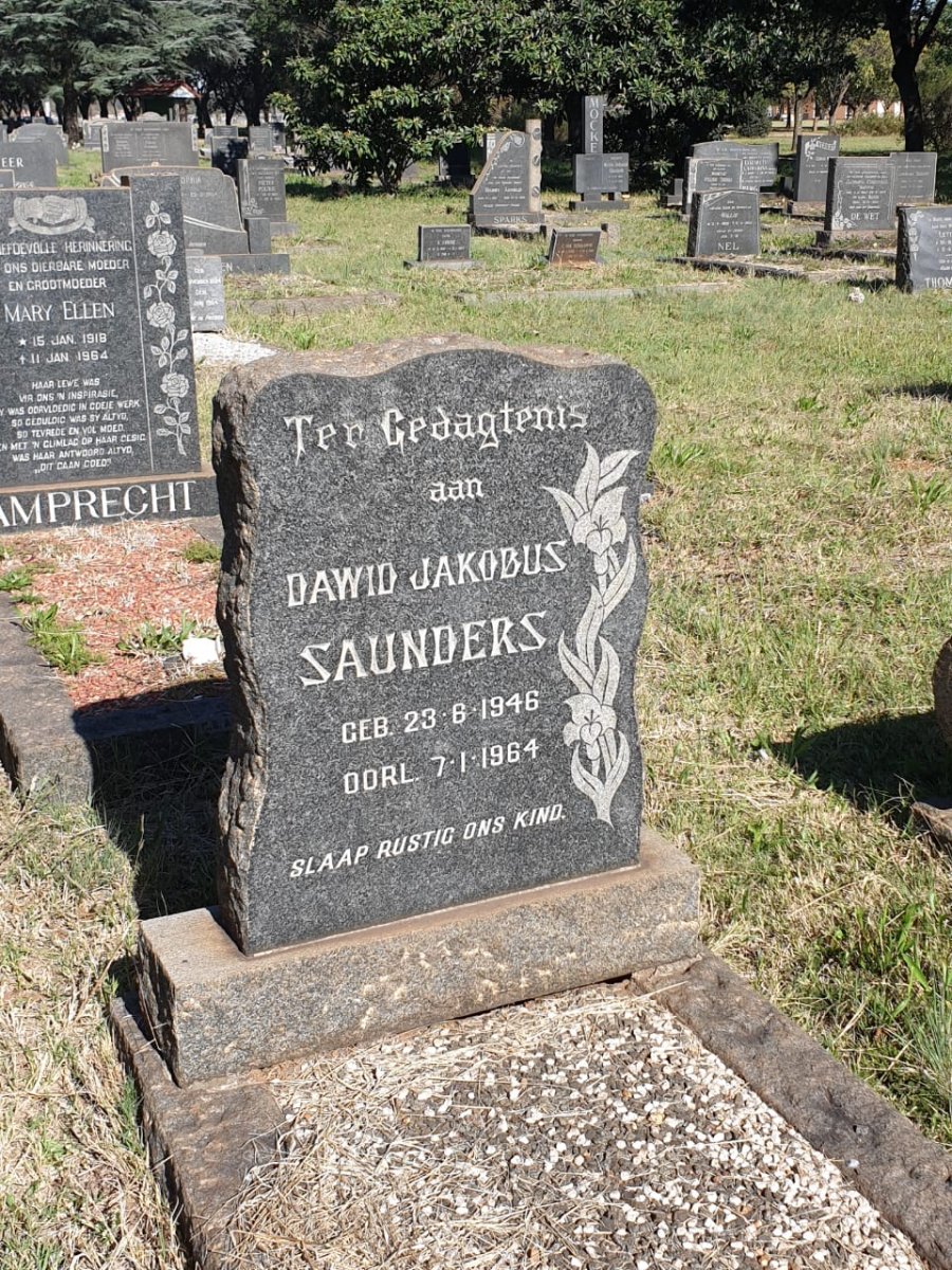 SAUNDERS Dawid Jakobus 1946-1964