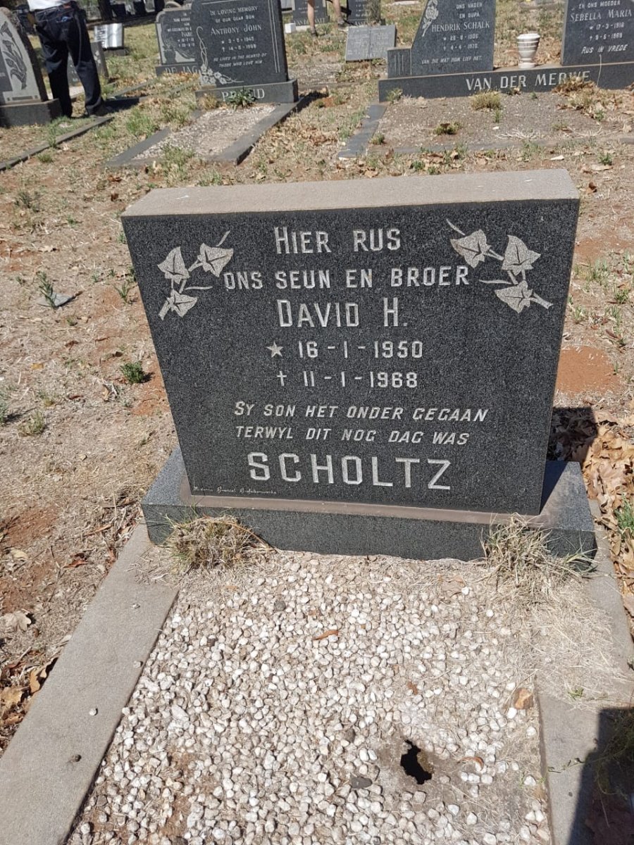 SCHOLTZ David H. 1950-1968