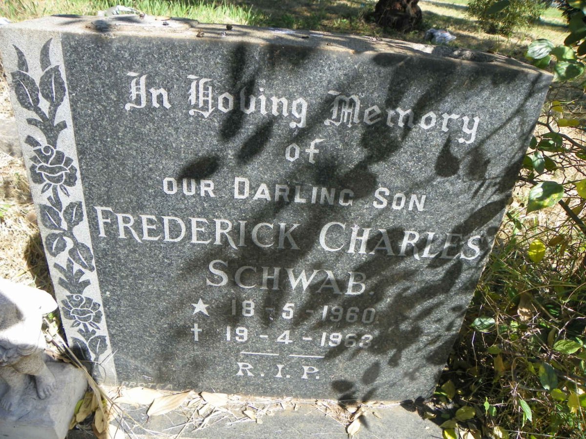 SCHWAB Frederick Charles 1960-1963