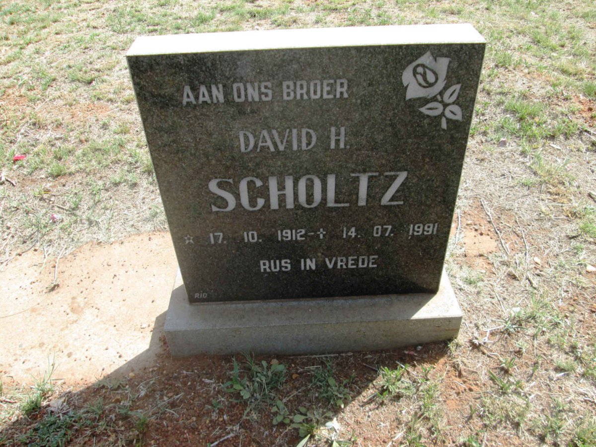 SCHOLTZ David H. 1912-1991