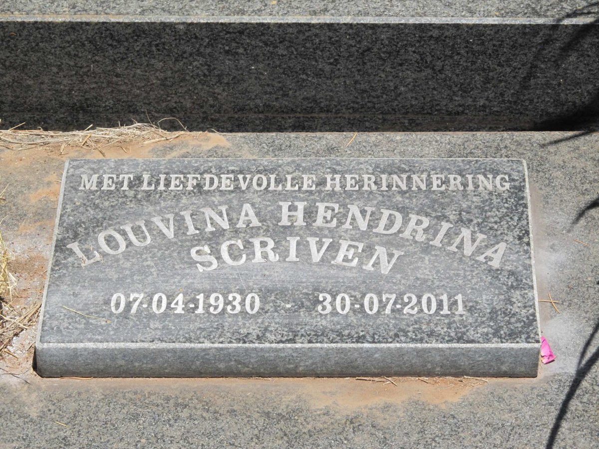 SCRIVEN Louvina Hendrina 1930-2011
