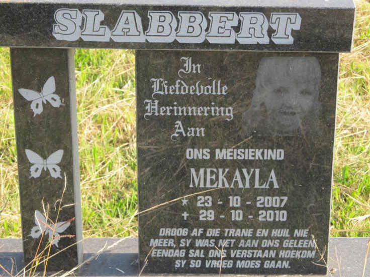 SLABBERT Mekayla 2007-2010