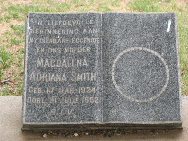 SMITH Magdalena Adriana 1924-1952