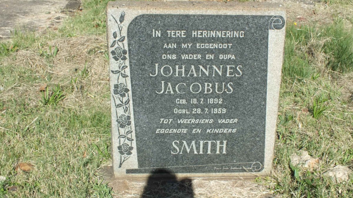SMITH Johannes Jacobus 1892-1959