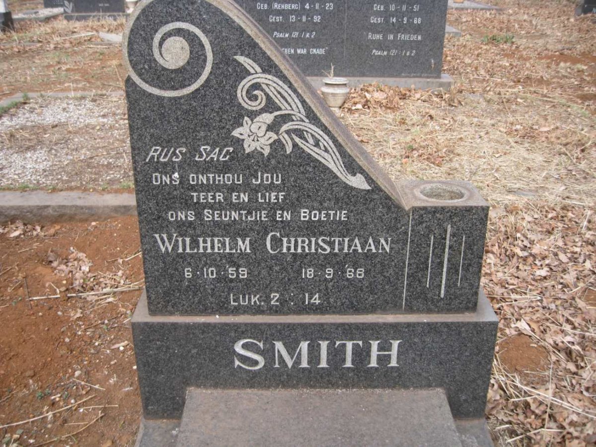 SMITH Wilhelm Christiaan 1959-1968