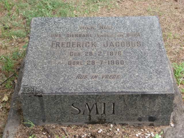 SMIT Frederick Jacobus 1876-1960