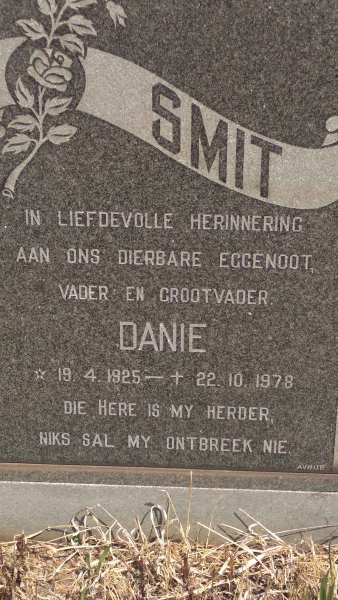 SMIT Danie 1925-1978
