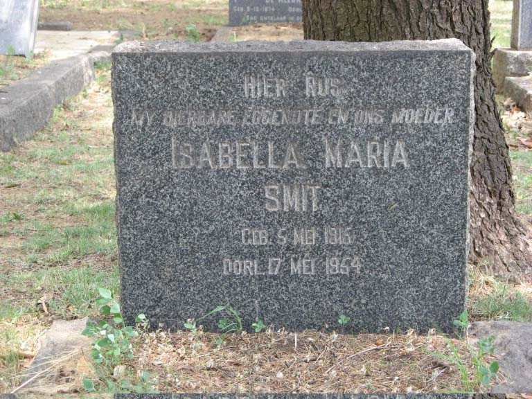 SMIT Isabella Maria 1915-1954