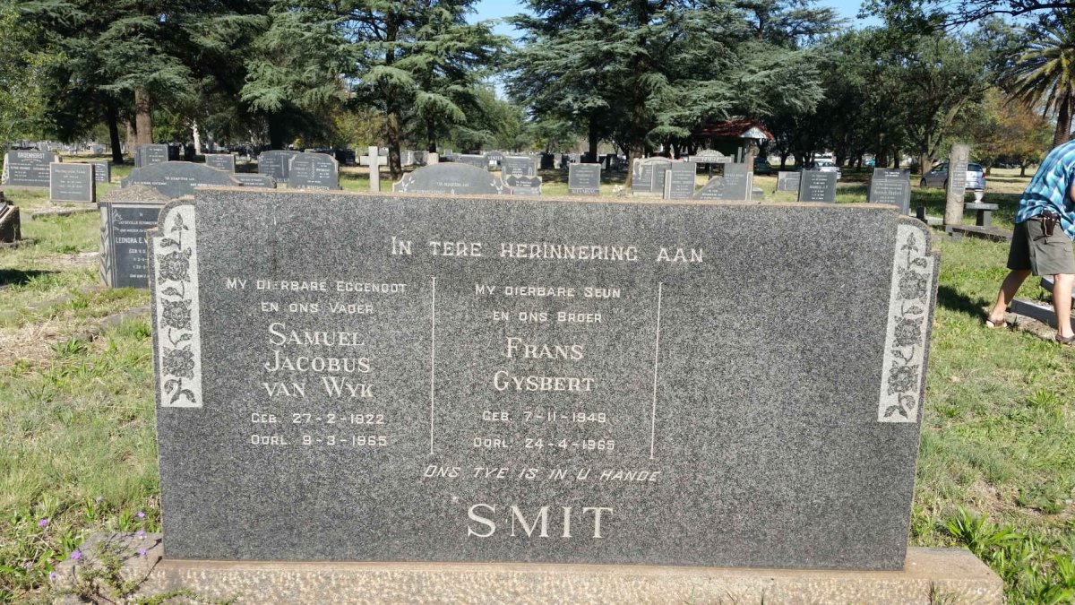 SMIT Samuel Jacobus van Wyk 1922-1965 :: SMIT Frans Gysbert 1949-1965
