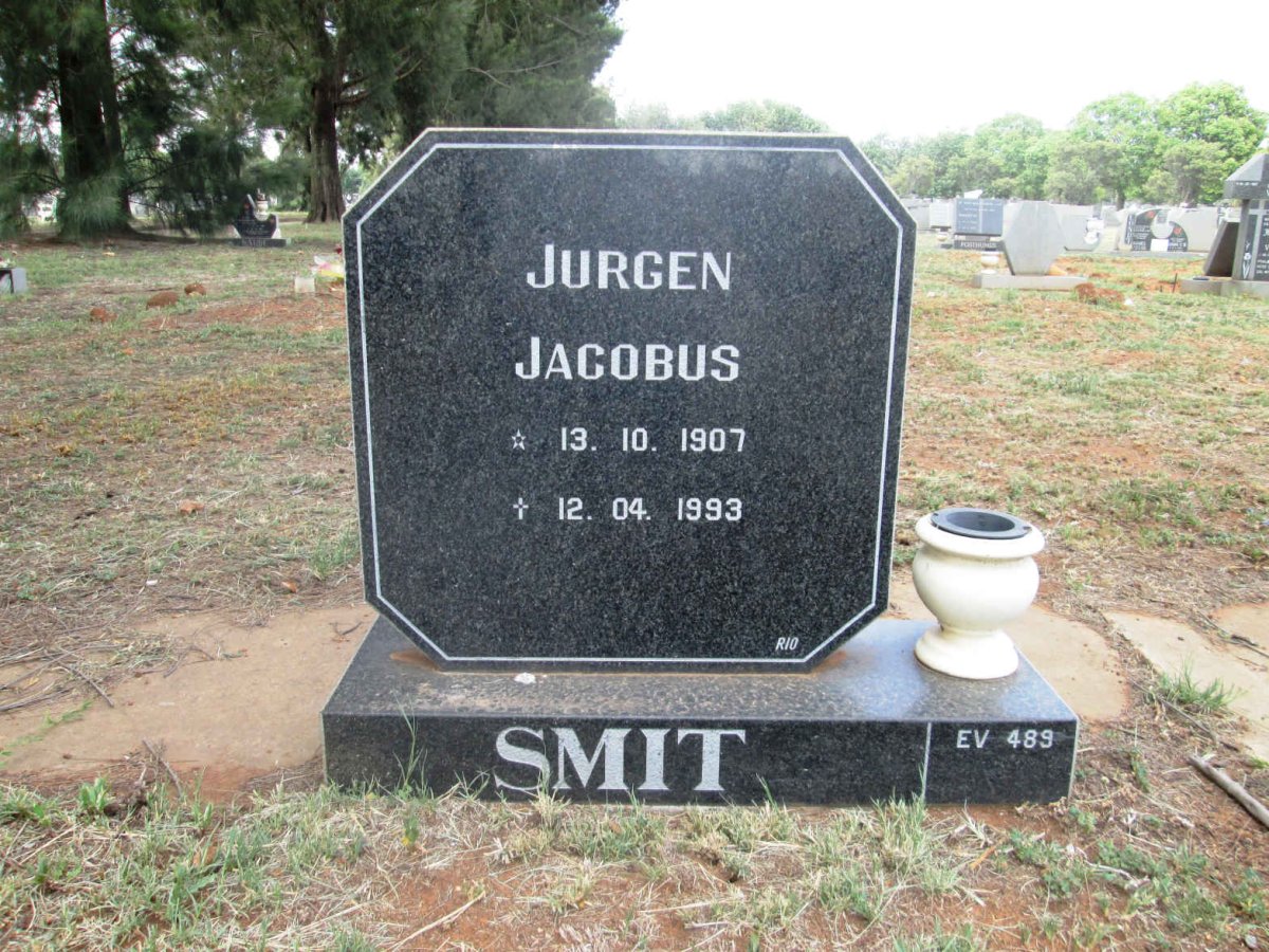 SMIT Jurgen Jacobus 1907-1993