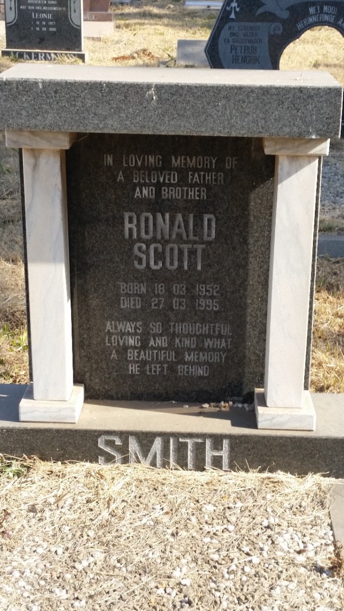 SMITH Ronald Scott 1952-1995