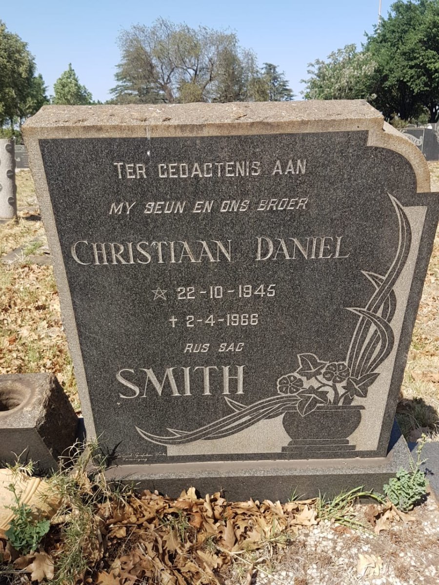 SMITH Christiaan Daniel 1945-1966