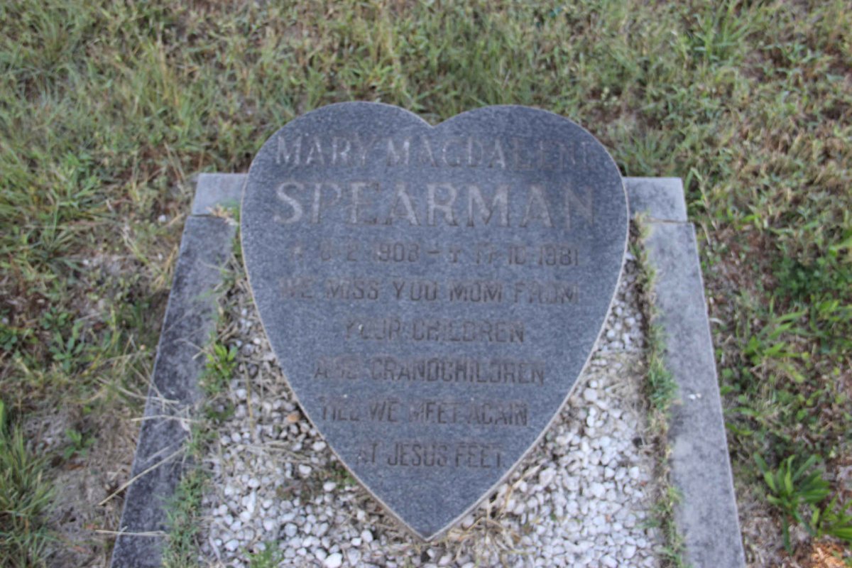 SPEARMAN Mary Magdalene 1908-1981