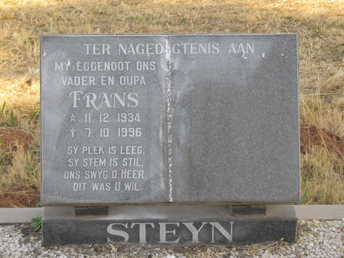 STEYN Frans 1934-1996