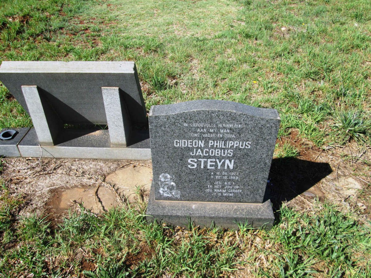 STEYN Gideon Philippus Jacobus 1927-1993