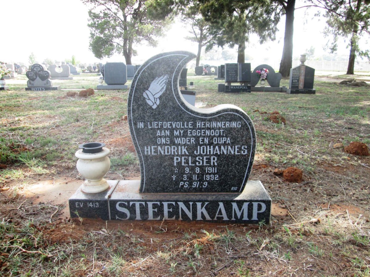 STEENKAMP Hendrik Johannes Pelser 1911-1992