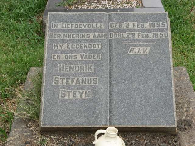 STEYN Hendrik Stefanus 1895-1950