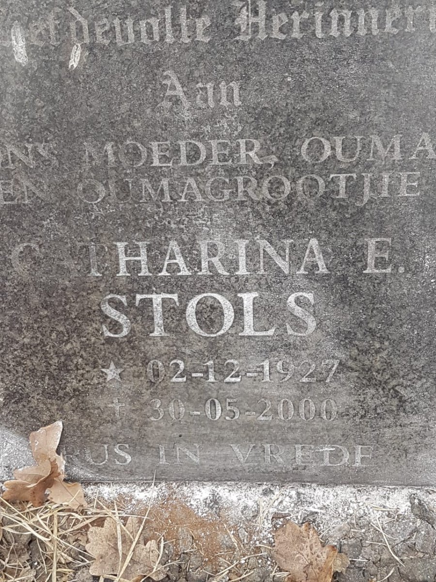 STOLS Catharina E. 1927-2000