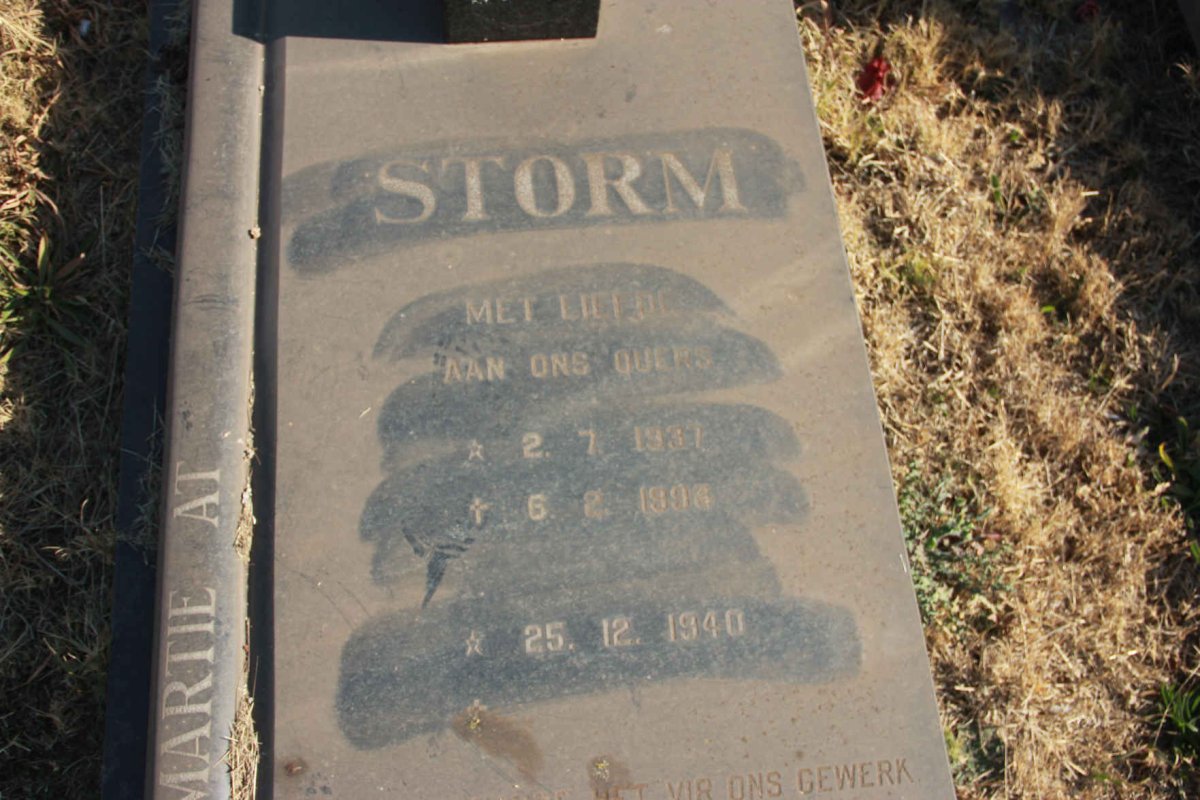 STORM At 1937-199? &amp; Martie 1940-