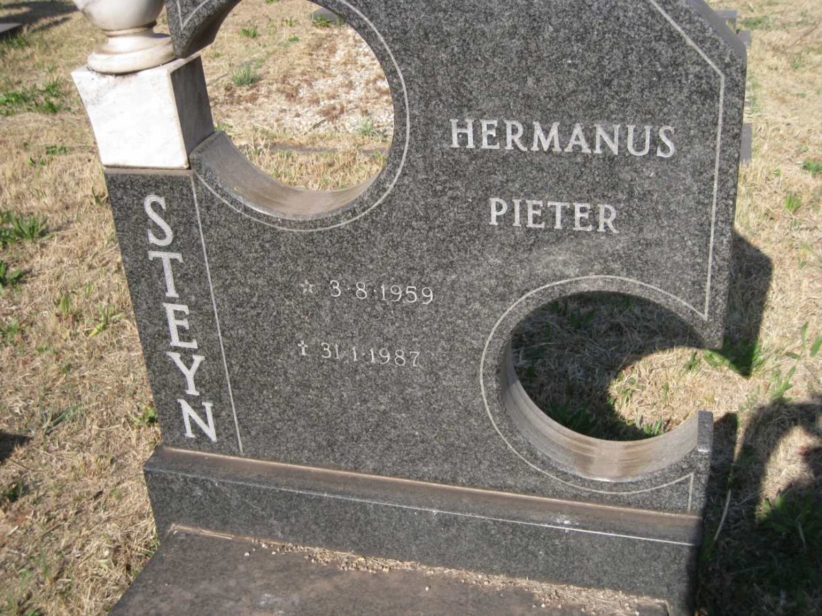 STEYN Hermanus Pieter 1959-1987